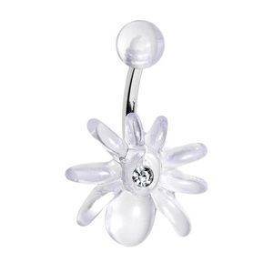 🆕 BOGO- Clear Spider Belly Ring